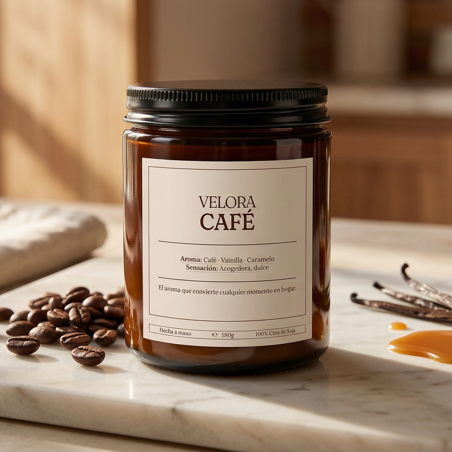 VELORA CAFÉ – Vela aromática hogar