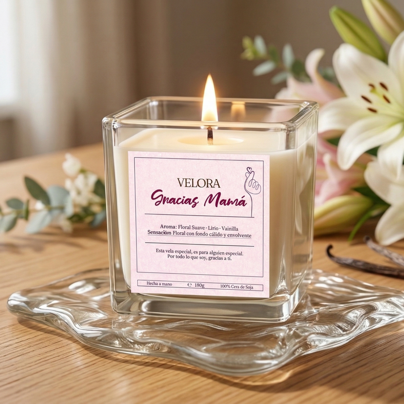 GRACIAS MAMÁ — Vela aromática Día de la Madre